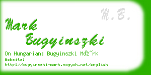 mark bugyinszki business card